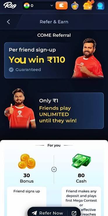RS9 Game cricket contest dashboard